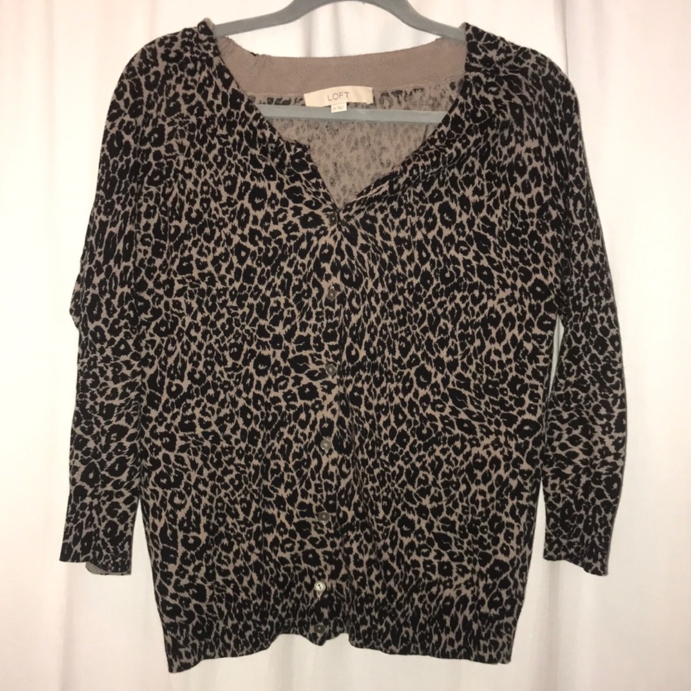Leopard Button Sweater